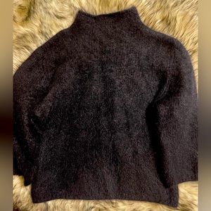 Angora black sweater size Large